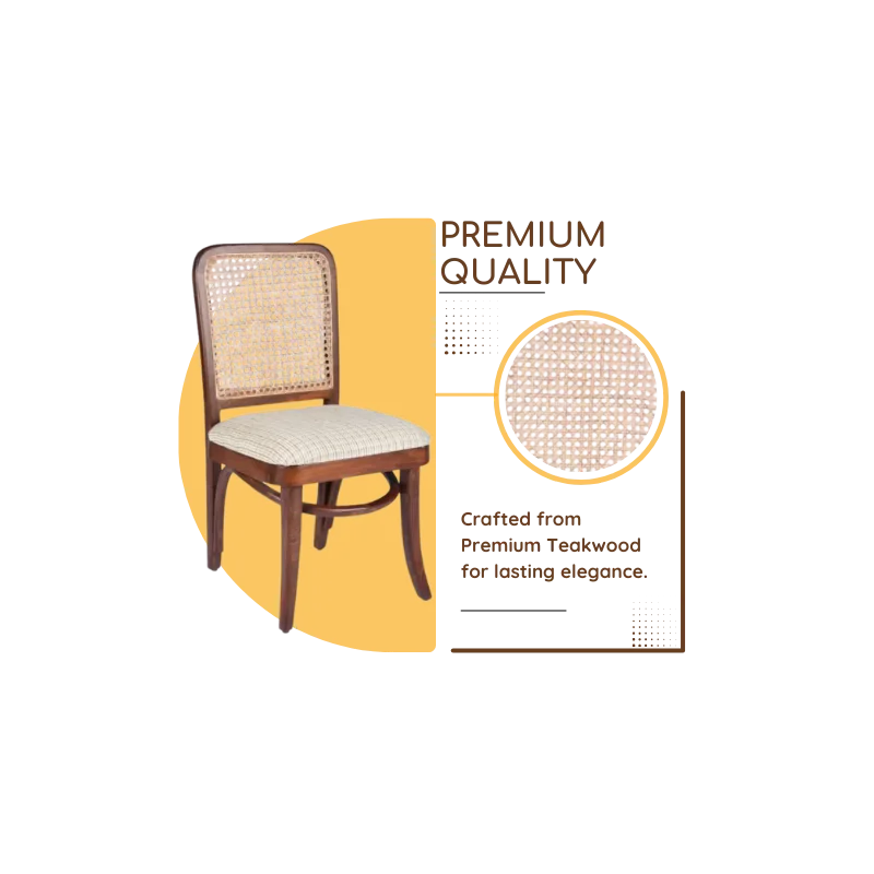 Product Hotspot of Zerlin Teak Wood Dining Chair (Teak)