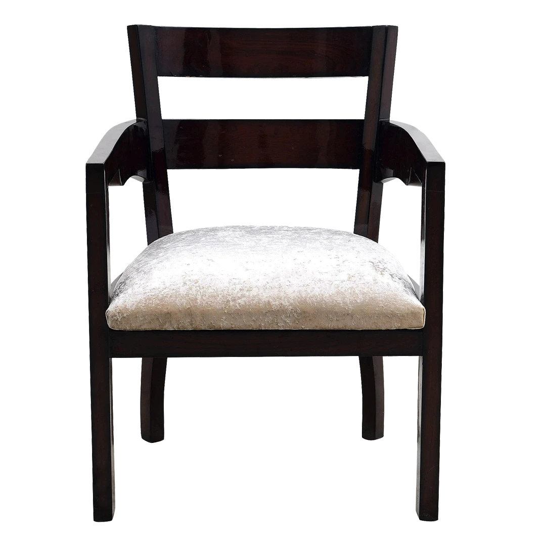 Projakto Teak Wood Living Room Chair in Brown color front view