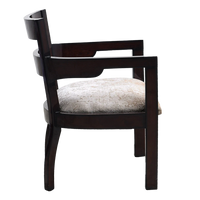 Projakto Teak Wood Living Room Chair in Brown color side view