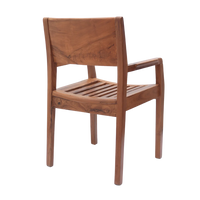 Raviso Teak Wood Bedroom Chair (Teak) view angle