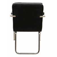 Restry Visitor Chair with Armrest(Black) back view