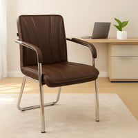 Restry Visitor Chair with Armrest(Brown) lifestyle view