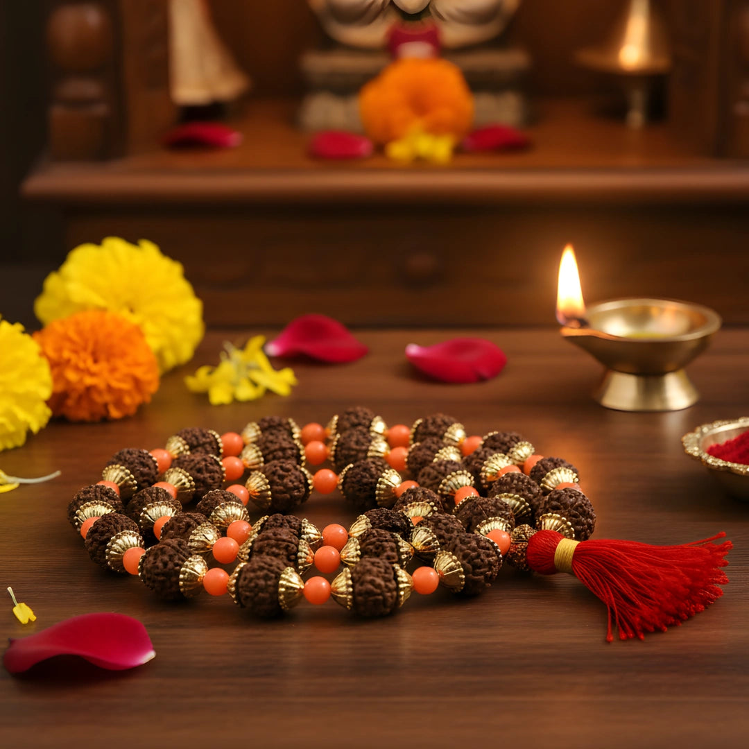 Rudraksha Mala (Small) lifestyle view