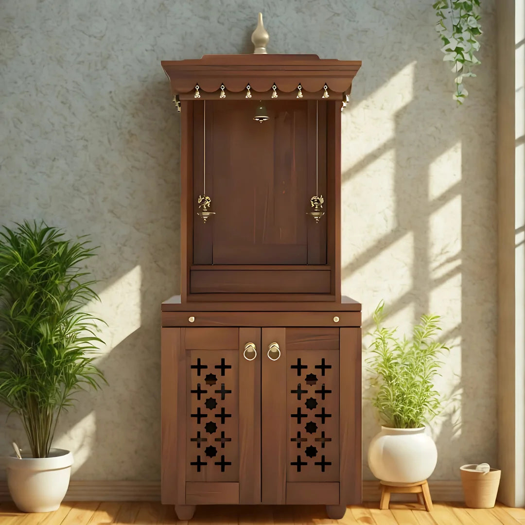 Rudralaya Teak Wood Pooja Mandap (Teak) life Style View