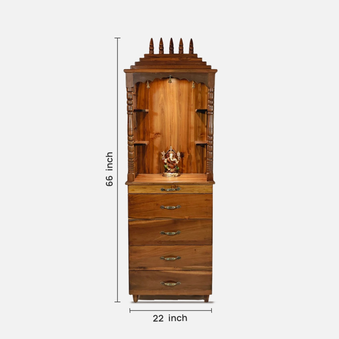 Saanjhita Teak Wood Mandap (Teak) dimensions