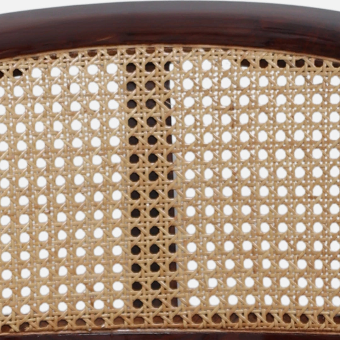 Sahaj Teak Wood Arm Chairs (Brown Orange) zoom view