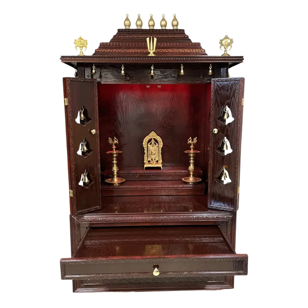 Sanskaar Teak Wood Mandap (Mahogany) open door view