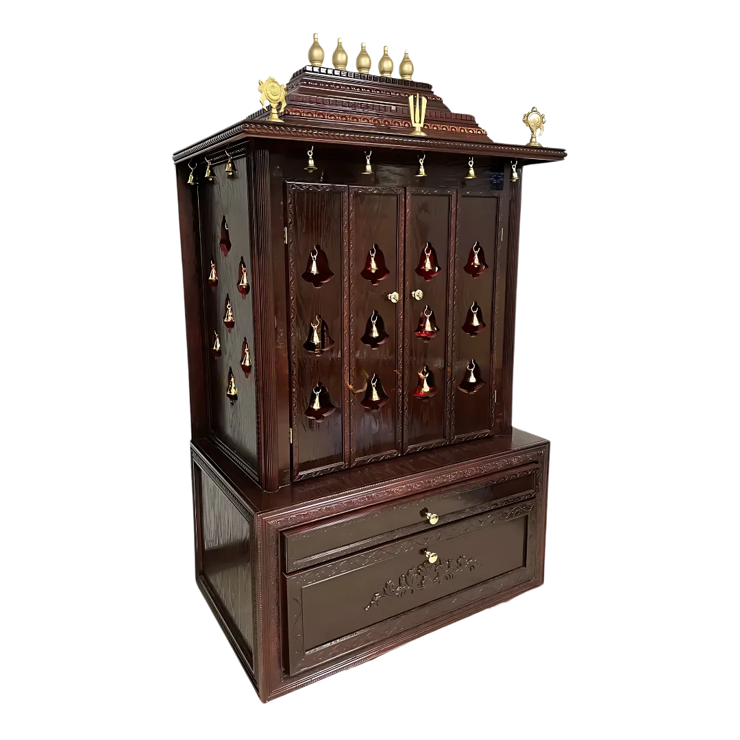 Sanskaar Teak Wood Mandap (Mahogany) side angle
