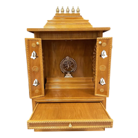 SarvaShaktin Teak Wood Mandap (Amber) open Door view