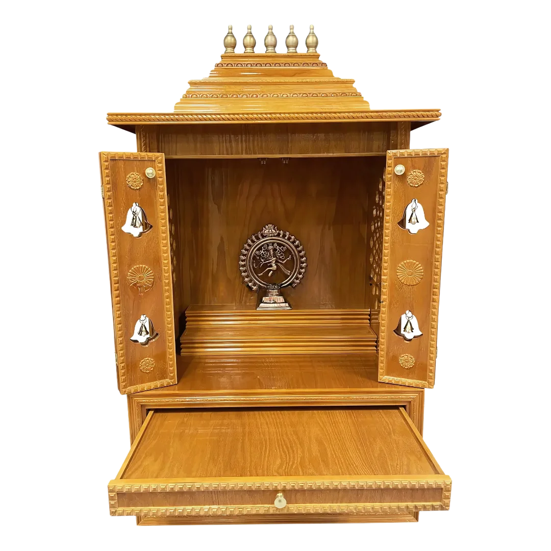 SarvaShaktin Teak Wood Mandap (Amber) open Door view