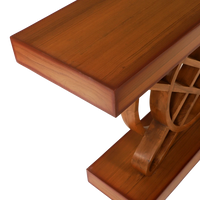 Sedin Solid Wood Console Table in Teak color zoom view