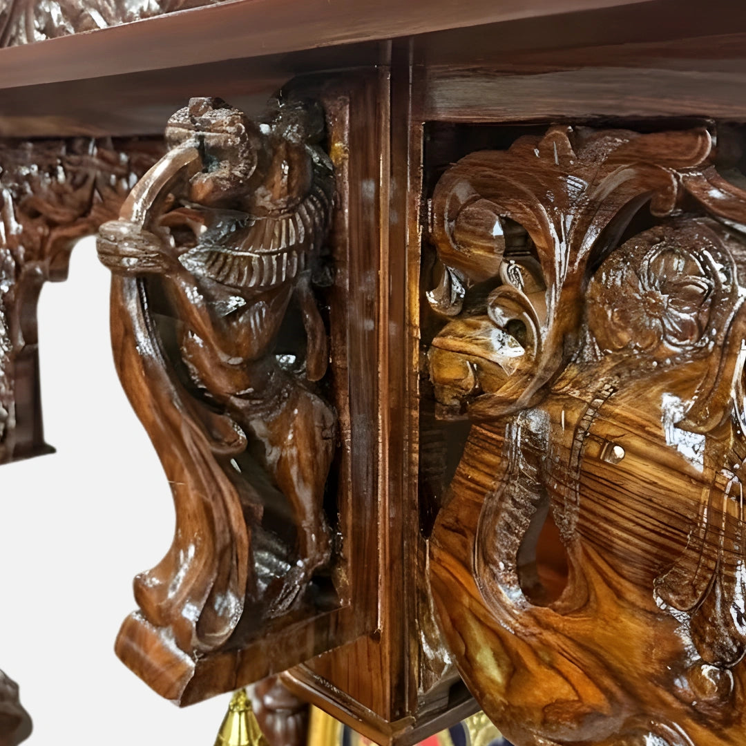 Shambhavi Teak Wood Mandap (Brown) close image