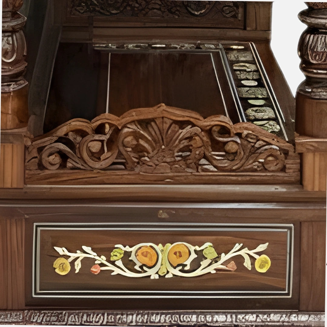 Shambhavi Teak Wood Mandap (Brown) zoom image