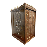 Sharudeep Teak Wood Mandap (Brown) side angle