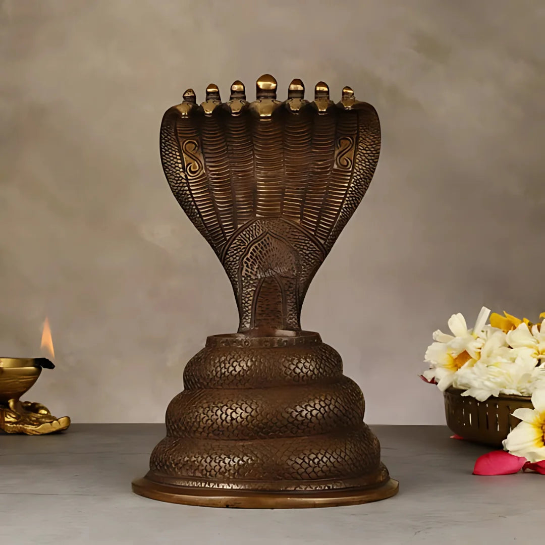 Sheshnag Brass Idol lifestyle view