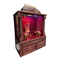 Shobha Teak Wood Mandap (Cherry) side view