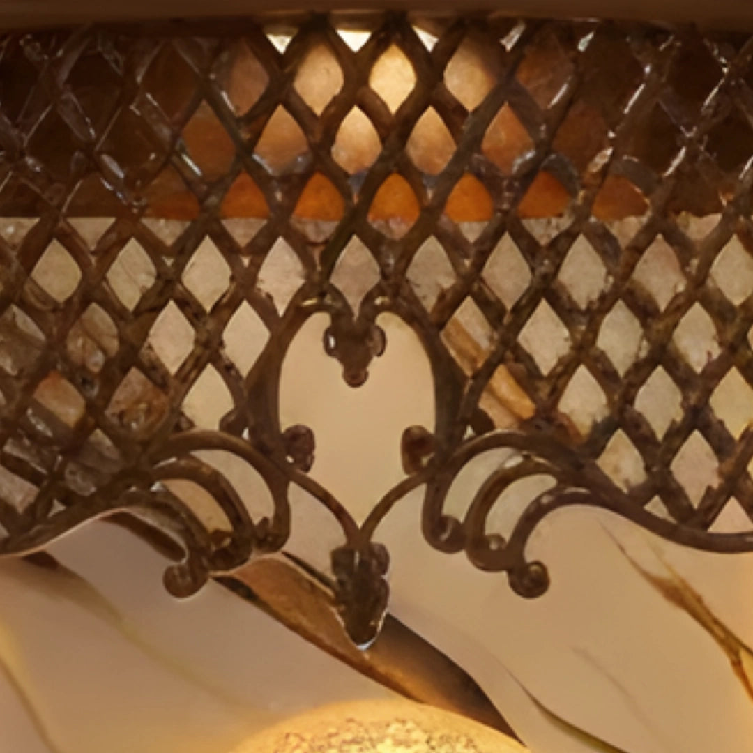 Shripadam Teak Wood Mandap (Brown) zoom view