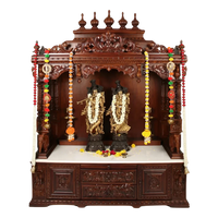 Shrivatsa Teak Wood Mandap (Brown) Front view