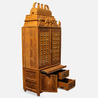 Shruti Teak Wood Mandap (Teak) side view