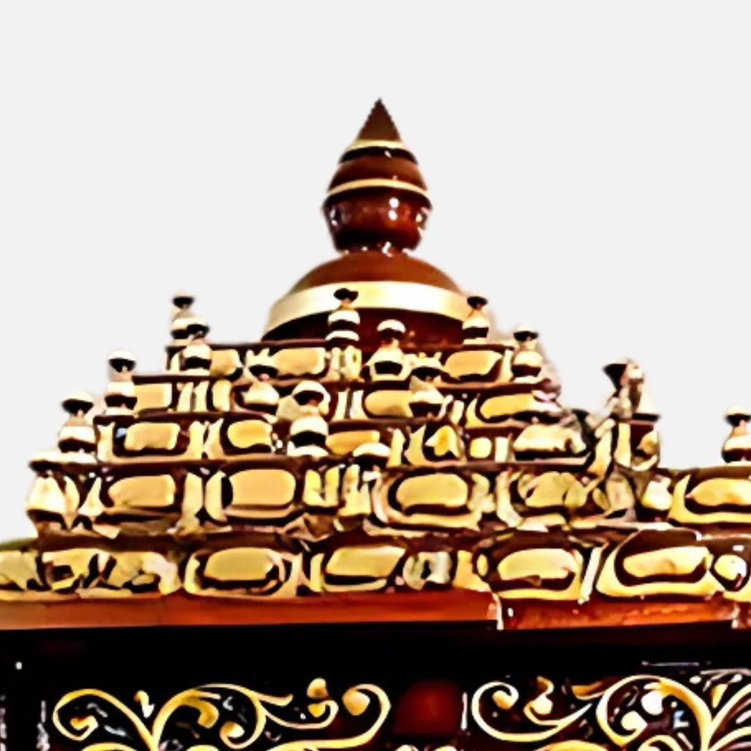 Shuddhika Teak Wood Mandap (Cherry Gold) close view