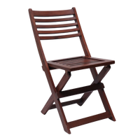 Side Angle of Portico Solid Wood Living Room Chair (Brown)