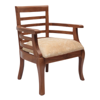 Side Angle of Toledo Teak Wood Arm Chairs (Teak)