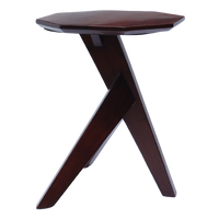 Side View of Hexon Teak Wood Coffee Table (Brown)
