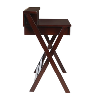 Side View of Wisdom Solid Wood Writing Table (Brown)