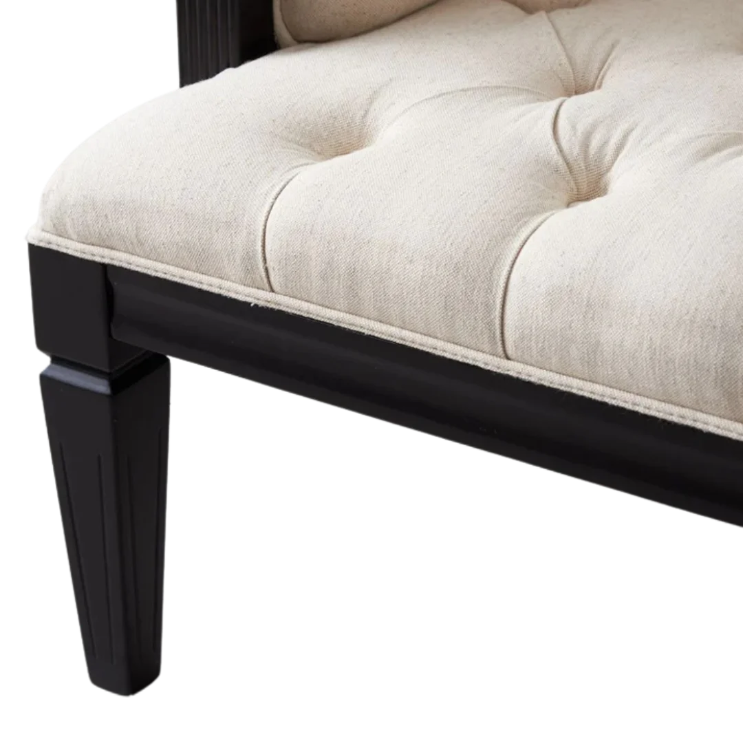 Sienna Curved Lounge Chair zoom view on cushion