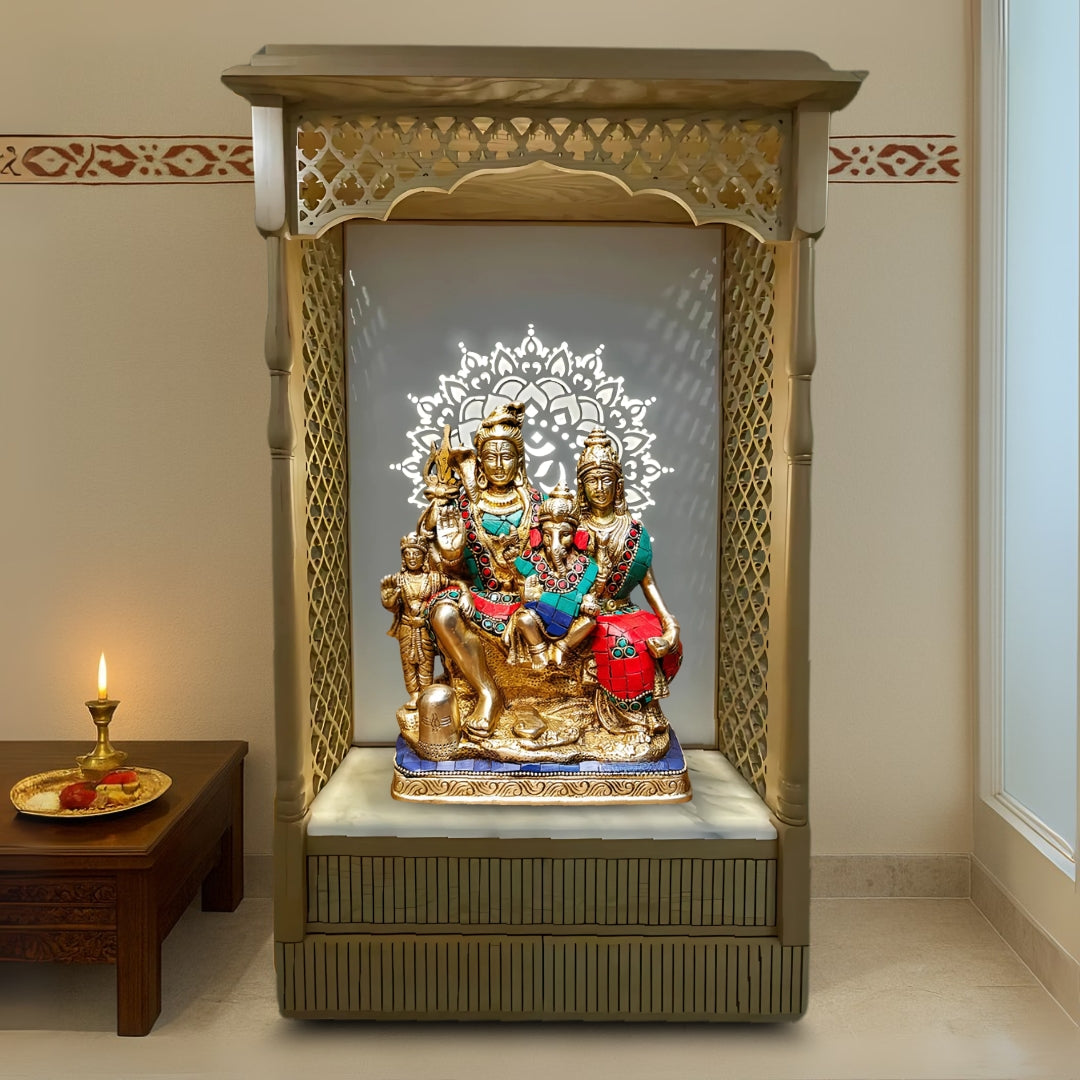 Srikripa Teak Wood Mandap (Cream) lifestyle image