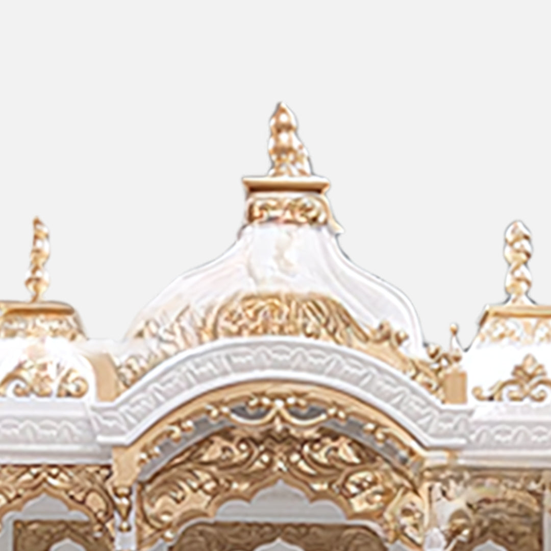 Sudhakar Teak Wood Mandap (White Gold) lifestyle view
