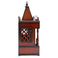 SukhatMan Large Wall Mount Pooja Mandir without Door (Brown)