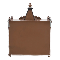 SukhatMan Medium Wall Mount Pooja Mandir without Door (Brown)