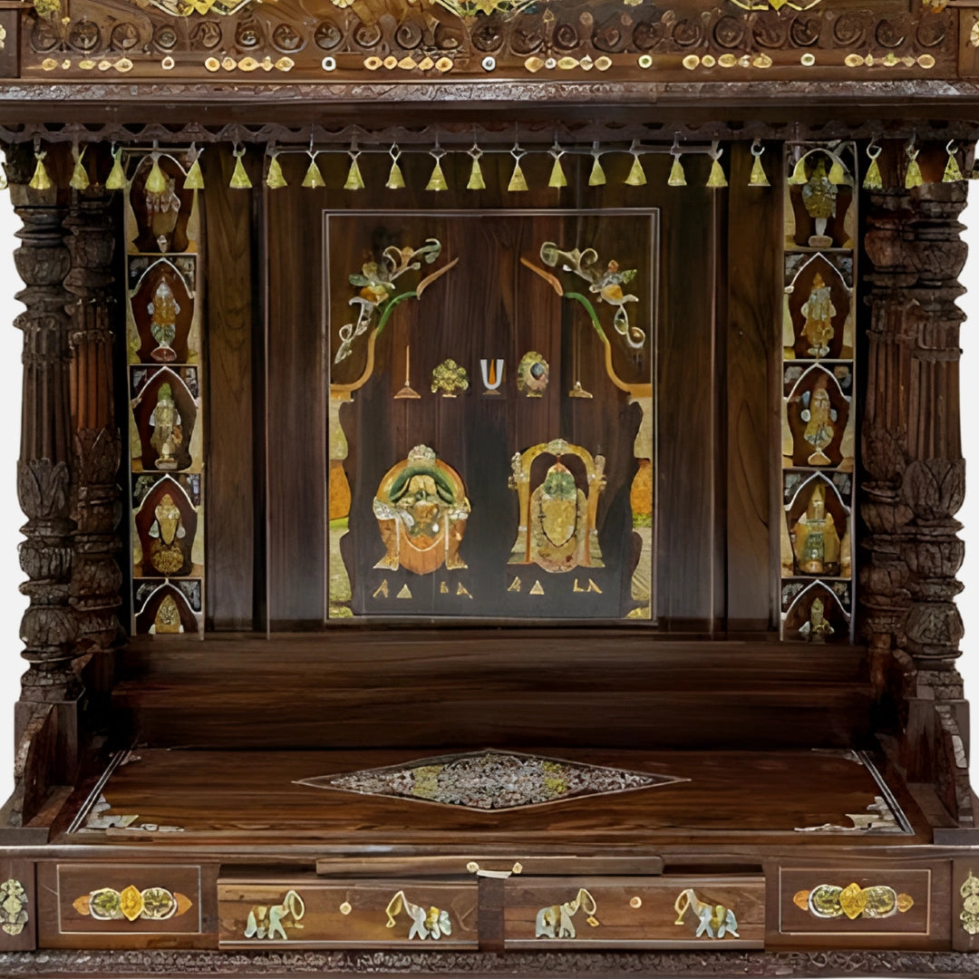 Sumitraa Teak Wood Mandap (Teak) close view
