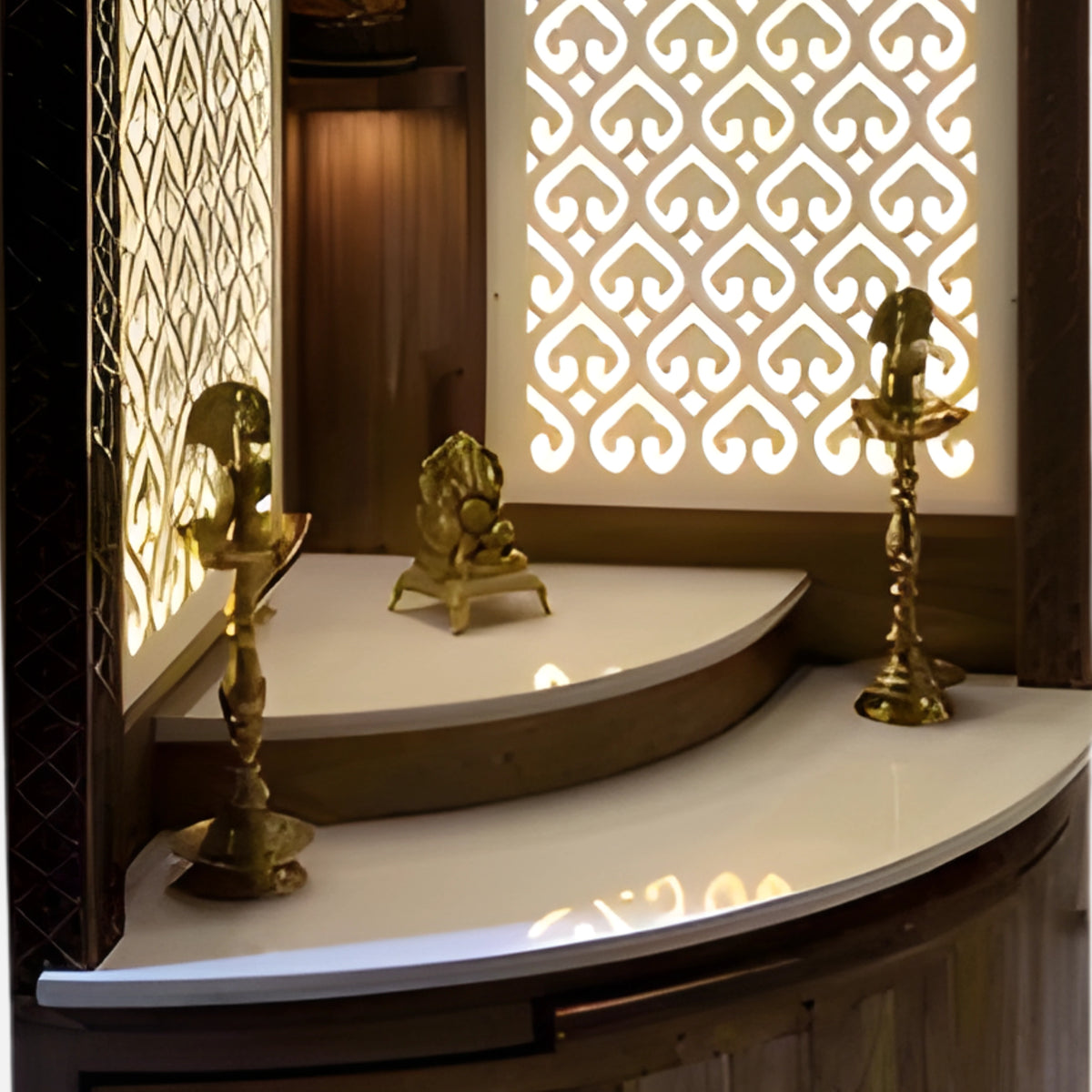 Suvratam Teak Wood Mandap (Brown) close image