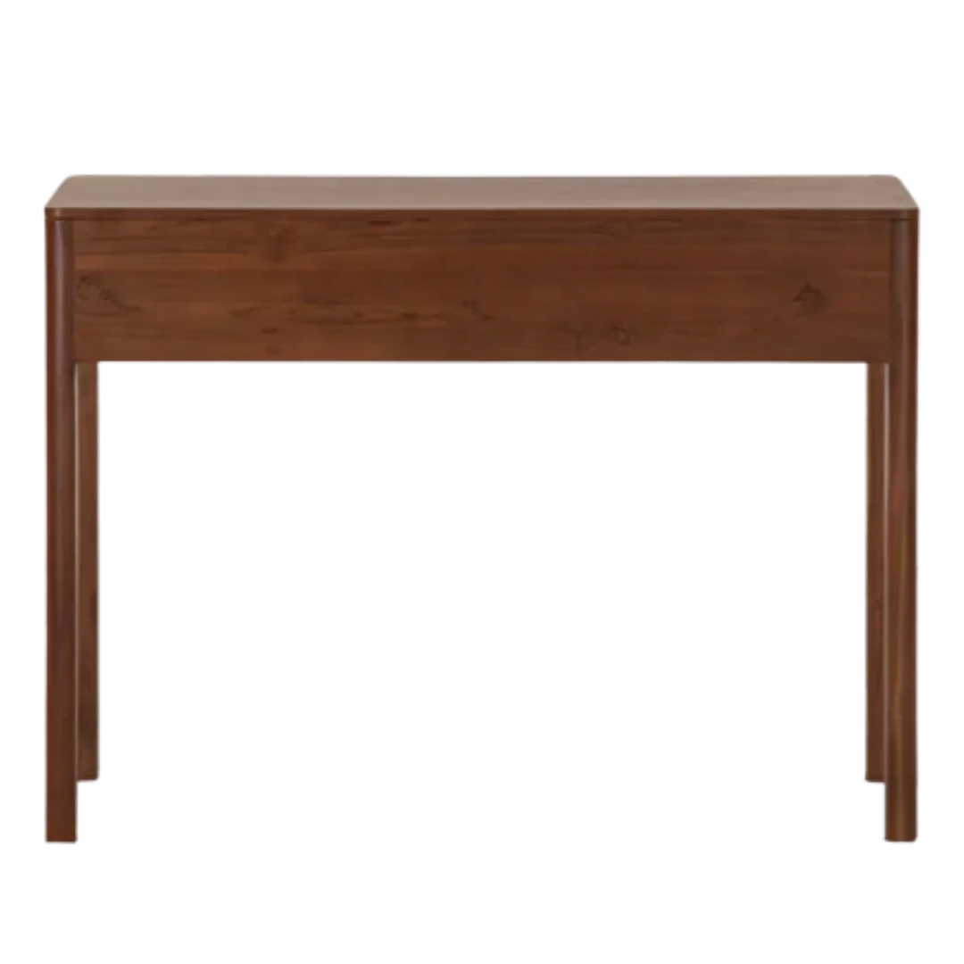 Taksha Solid Wood Console Table (Teak) Back View