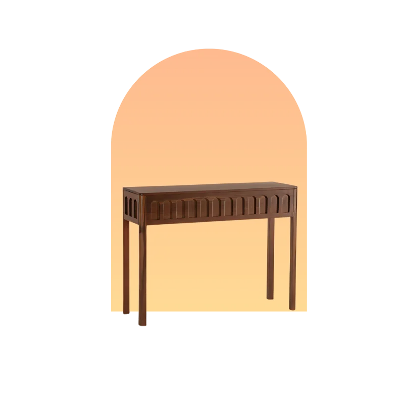 Taksha Solid Wood Console Table (Teak) Hotspot Image