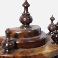 Tanirika Teak Wood Mandir (Brown) zoom  image