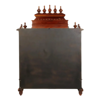 Tatva Teak Wood Pooja Mandir (Brown) back view