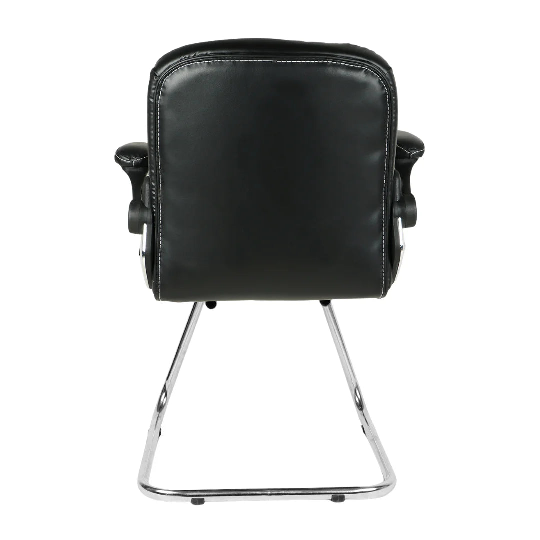 Torin Visitor Chair with Armrest (Black) Back view