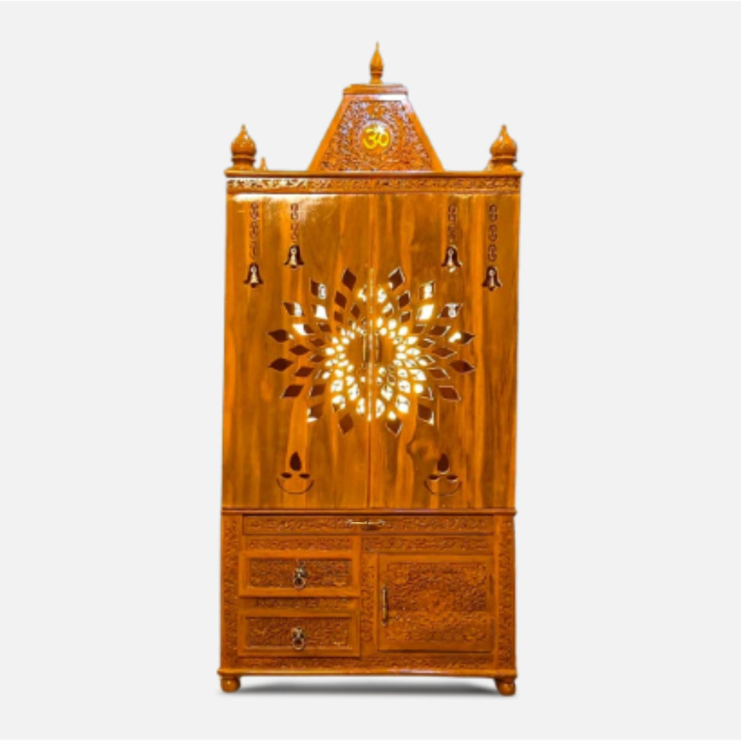 Ujjvala Teak Wood Mandap (Teak) front view