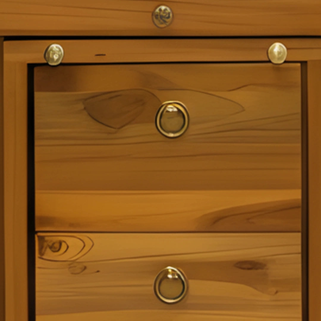Vaishnavam Teak Wood Mandap (Teak White) close view