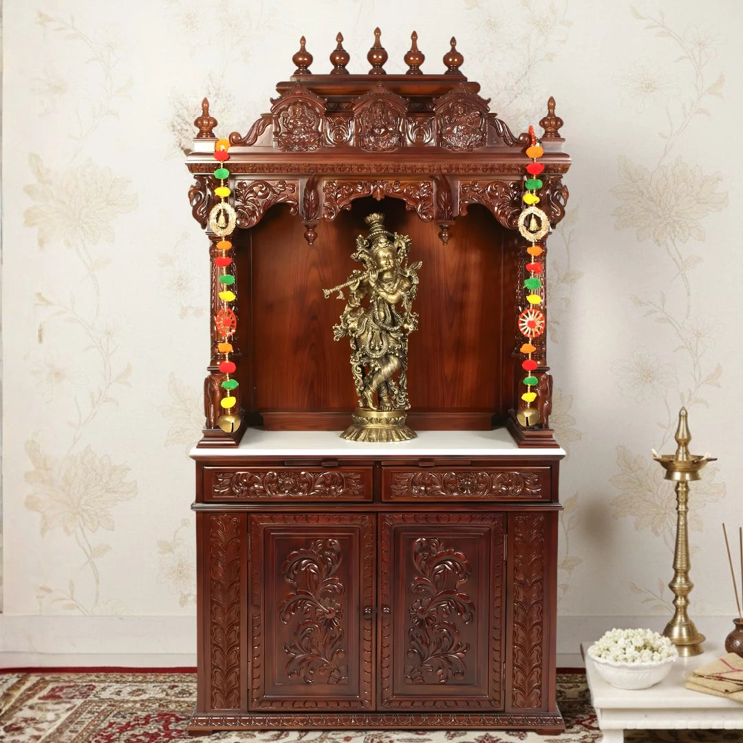 Vansidhar Teak Wood Mandap (Brown) lifestyle image