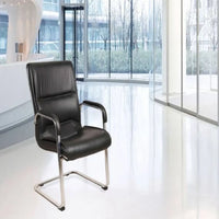 Vantar Visitor Chair with Armrest (Black) lifestyle view