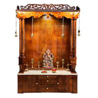 Vedamaya Teak Wood Mandap (Teak) Front view