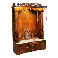 Vedamaya Teak Wood Mandap (Teak) Side Angle
