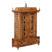Vedansh Teak Wood Mandap (Teak) Side Angle