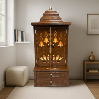 Vedmangal Teak Wood Mandap (Caramel Brown) lifestyle view