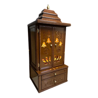 Vedmangal Teak Wood Mandap (Caramel Brown) side angle