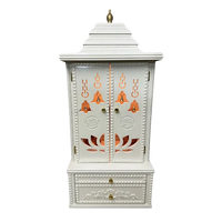 Vedmangal Teak Wood Mandap (White) front view